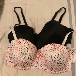 bra set with removable straps